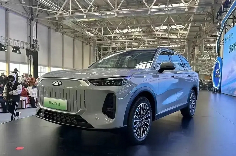 插混中型SUV，纯电续航最高160公里，奇瑞风云T9正式下线