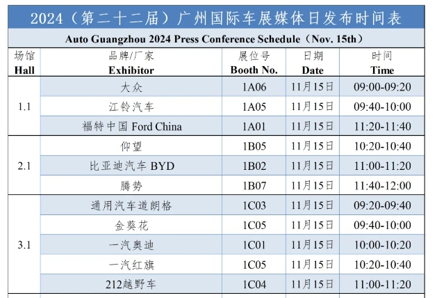 2024（第二十二届）广州国际汽车展媒体日