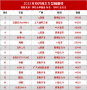 <b>国产崛起！自主车型销量榜公布</b>