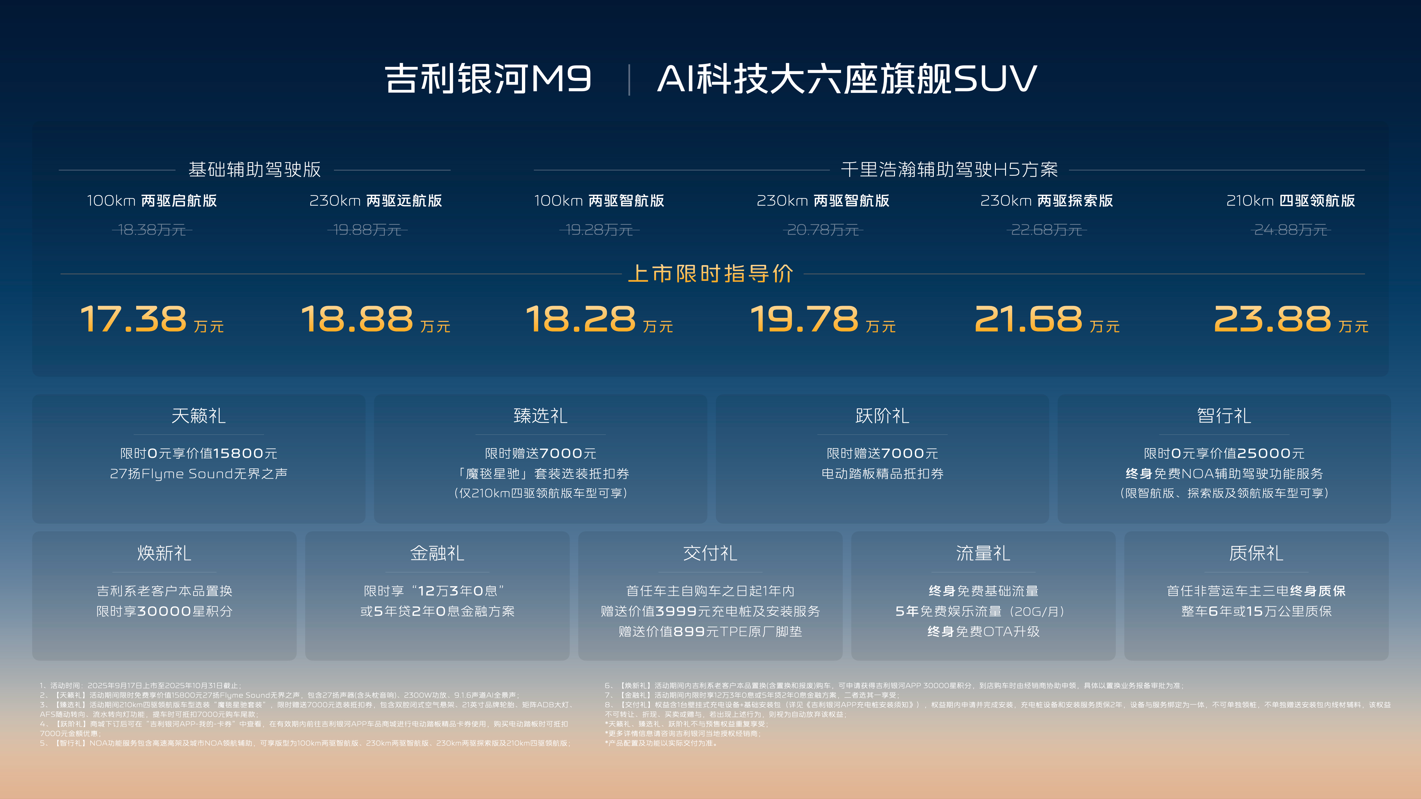 AI体系造AI汽车！限时17.38万起，吉利银河