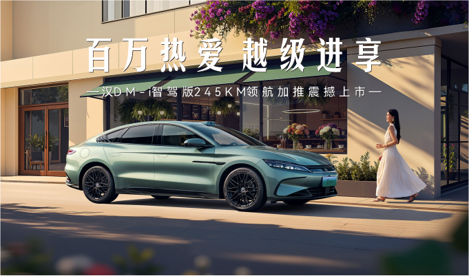 百万热爱 越级进享 汉DM-i智驾版245KM领航